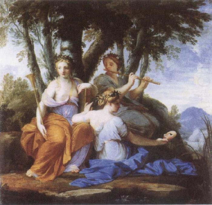 Eustache Le Sueur Eutepe and Thalia china oil painting image